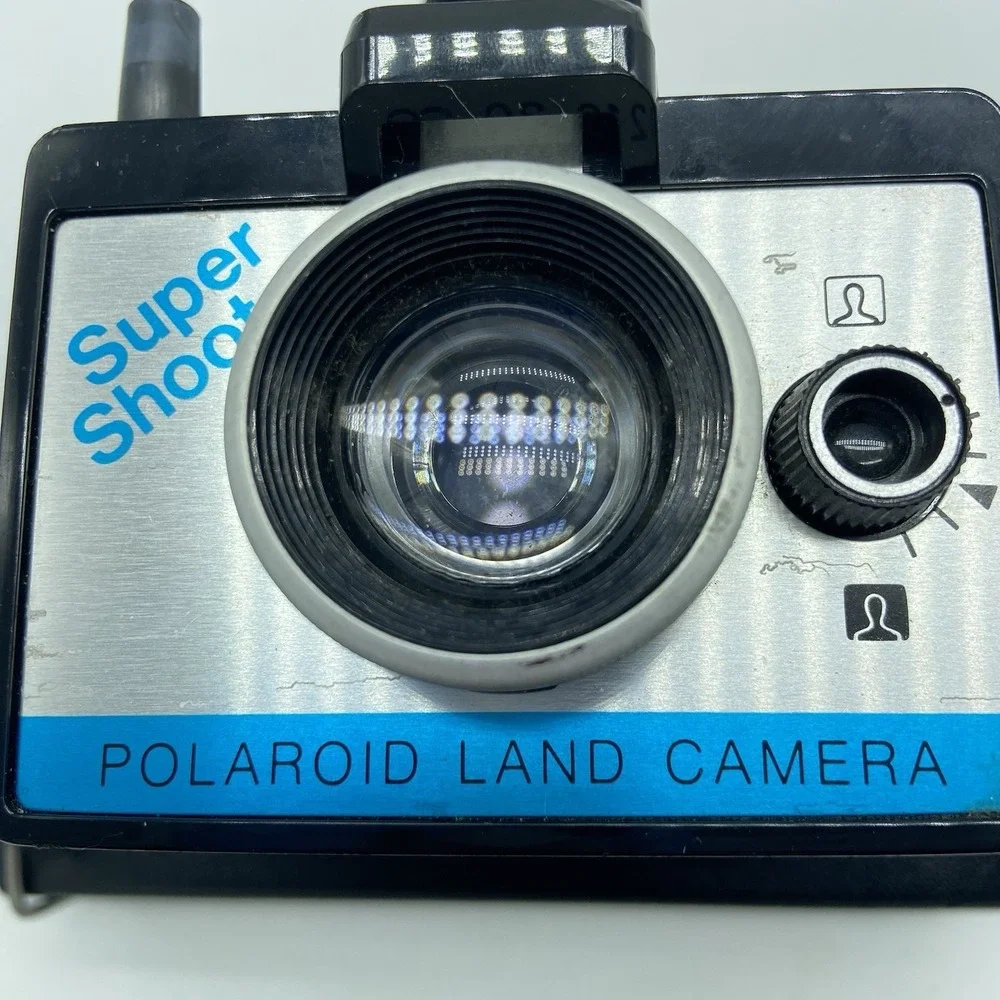 Vintage Polaroid Super Shooter Land Camera W/Flash Untested Instant‎ Film 70's
